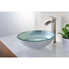 ANZZI Spirito Series Deco-Glass Vessel Sink in Churning Silver