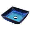 ANZZI Viace Series Deco-Glass Vessel Sink in Blazing Blue
