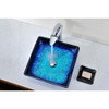 ANZZI Viace Series Deco-Glass Vessel Sink in Blazing Blue