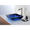 ANZZI Viace Series Deco-Glass Vessel Sink in Blazing Blue