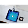 ANZZI Viace Series Deco-Glass Vessel Sink in Blazing Blue