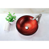 ANZZI Echo Series Deco-Glass Vessel Sink in Lustrous Red