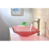 ANZZI Ritmo Series Deco-Glass Vessel Sink in Lustrous Translucent Red