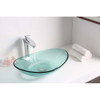 ANZZI Major Series Deco-Glass Vessel Sink in Lustrous Green