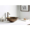 ANZZI Alto Series Deco-Glass Vessel Sink in Lustrous Brown