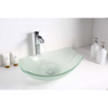 ANZZI Pendant Series Deco-Glass Vessel Sink in Lustrous Frosted