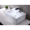 ANZZI Vitruvius Series Ceramic Vessel Sink in White