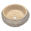 ANZZI Desert Ash Vessel Sink in Classic Cream Marble