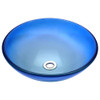 ANZZI Stellar Series Deco-Glass Vessel Sink in Caribbean Shore