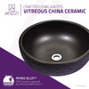 ANZZI Stellar Series Ceramic Vessel Sink in Black