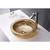 ANZZI Regalia Series Vessel Sink in Speckled Gold