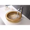 ANZZI Regalia Series Vessel Sink in Speckled Gold