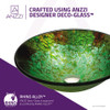 ANZZI Chrona Series Vessel Sink in Emerald Burst