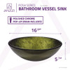 ANZZI Posh Series Deco-Glass Vessel Sink in Verdure Gold