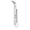 ANZZI Visor 60 in. Full Body Shower Panel with Heavy Rain Shower and Spray Wand in Brushed Steel
