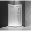 ANZZI Gradient 36 in. x 36 in. x 74 in. 2-piece Direct-to-Stud Corner Shower Surround in White