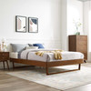 MODWAY Billie Twin Wood Platform Bed Frame MOD-6212 Walnut