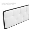 MODWAY Collins Tufted Full Fabric and Wood Headboard MOD-6233 Black White