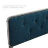 MODWAY Collins Tufted King Fabric and Wood Headboard MOD-6235 Gray Azure