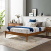 MODWAY June King Wood Platform Bed Frame MOD-6247 Walnut