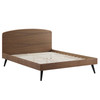 MODWAY Bronwen Full Wood Platform Bed MOD-6253 Walnut