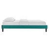 MODWAY Reign Queen Performance Velvet Platform Bed Frame MOD-6266 Teal