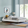 MODWAY Harlow Twin Performance Velvet Platform Bed Frame MOD-6268 Light Gray