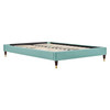 MODWAY Harlow Twin Performance Velvet Platform Bed Frame MOD-6268 Mint