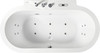 EAGO AM128ETL 6 ft Acrylic White Whirlpool Bathtub w Fixtures