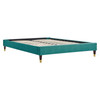 MODWAY Harlow Full Performance Velvet Platform Bed Frame MOD-6269 Teal