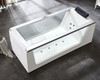 EAGO AM152ETL-6 6 ft Clear Rectangular Acrylic Whirlpool Bathtub