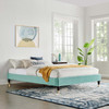 MODWAY Harlow King Performance Velvet Platform Bed Frame MOD-6271 Mint