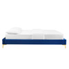 MODWAY Sutton Queen Performance Velvet Bed Frame MOD-6275 Navy