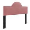 MODWAY Dawn Twin Performance Velvet Headboard MOD-6302 Dusty Rose