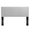 MODWAY Eloise Channel Tufted Performance Velvet Twin Headboard MOD-6326 Light Gray