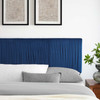 MODWAY Eloise Channel Tufted Performance Velvet Full/Queen Headboard MOD-6327 Navy