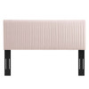 MODWAY Eloise Channel Tufted Performance Velvet Full/Queen Headboard MOD-6327 Pink