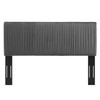 MODWAY Eloise Channel Tufted Performance Velvet King/California King Headboard MOD-6328 Charcoal