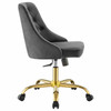 Modway Distinct Tufted Swivel Performance Velvet Office Chair EEI-4368-GLD-GRY