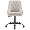 Modway Distinct Tufted Swivel Upholstered Office Chair EEI-4369-BLK-BEI