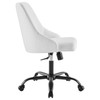 Modway Designate Swivel Upholstered Office Chair EEI-4371-BLK-WHI