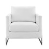 Modway Posse Upholstered Fabric Accent Chair EEI-4391-BLK-WHI