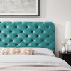 Modway Lizzy Tufted Full/Queen Performance Velvet Headboard MOD-6031-TEA