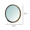 Ansel Mirror with Ledge, Bronze