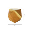 Icosahedron Wood Block Riser - Small - Natural