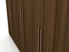 Manhattan Comfort 107GMC5 Gramercy Modern Freestanding Wardrobe Armoire Closet in Brown