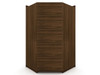 Manhattan Comfort 110GMC5 Mulberry Open 2 Sectional Modern Corner Wardrobe Closet with 2 Drawers- Set of 2 in Brown