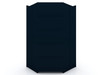 Manhattan Comfort 110GMC4 Mulberry Open 2 Sectional Modern Corner Wardrobe Closet with 2 Drawers- Set of 2 in Tatiana Midnight Blue