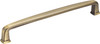 Jeffrey Alexander 160 mm Center-to-Center Brushed Antique Brass Square Milan 1 Cabinet Pull 1092-160AB