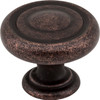 Jeffrey Alexander 1-1/4" Diameter Distressed Oil Rubbed Bronze Bremen 1 Cabinet Knob 117DMAC